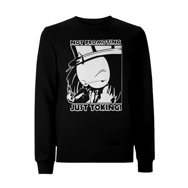 Dready Not Promoting Front Print Sweatshirt – Rave inspired 90s streetwear, retro fashion from Have a nice day london store 