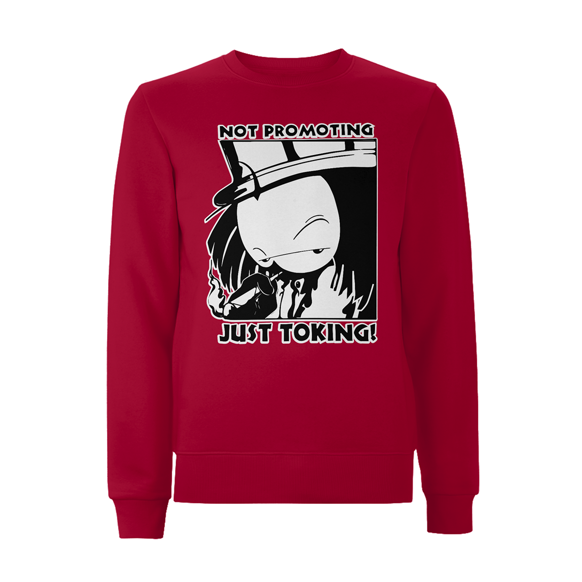 Dready Not Promoting Front Print Sweatshirt