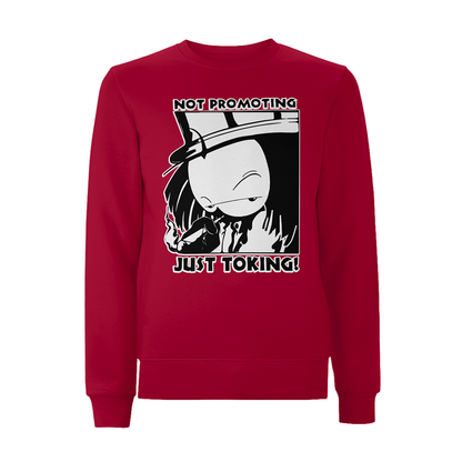 Dready Not Promoting Front Print Sweatshirt