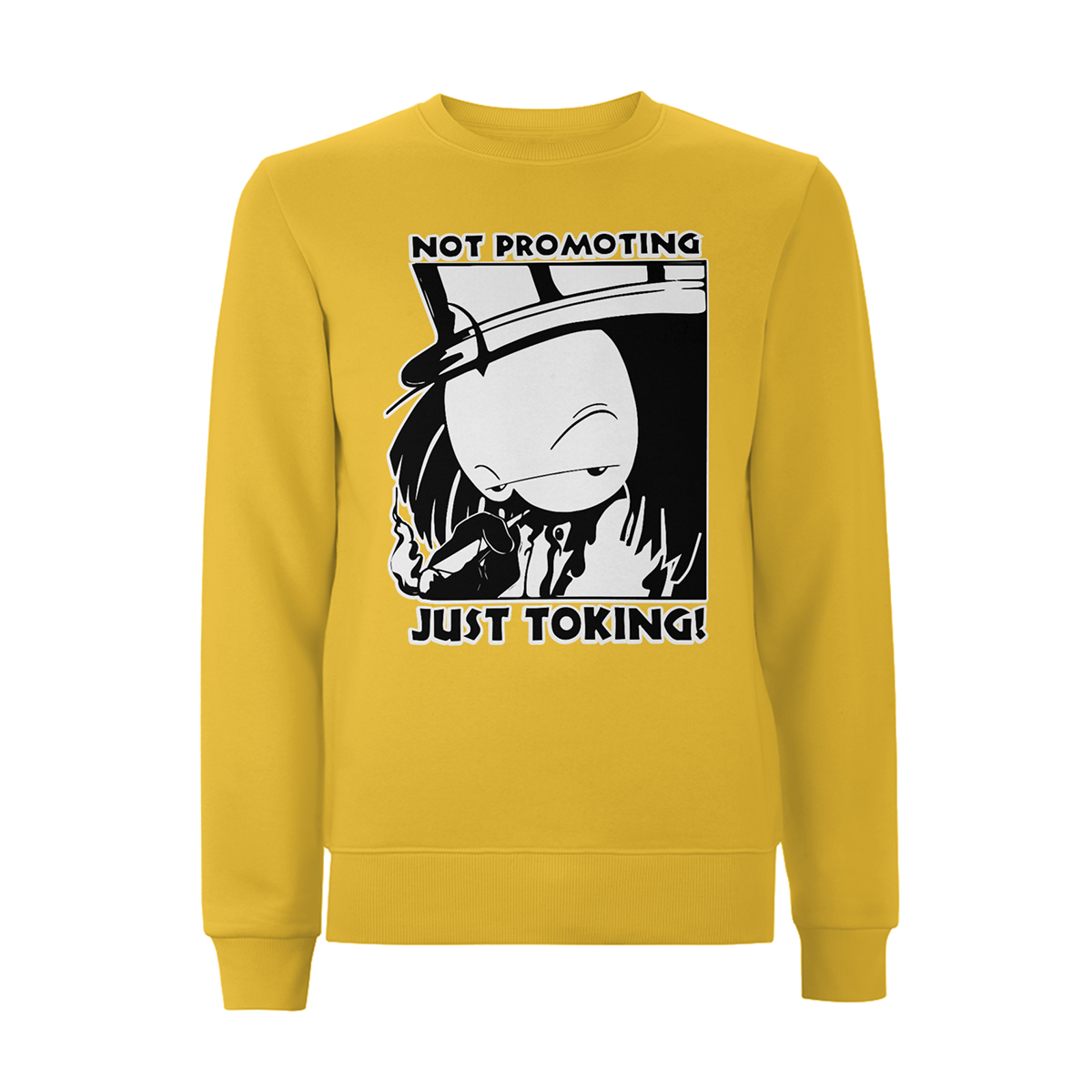 Dready Not Promoting Front Print Sweatshirt