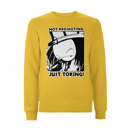 Dready Not Promoting Front Print Sweatshirt