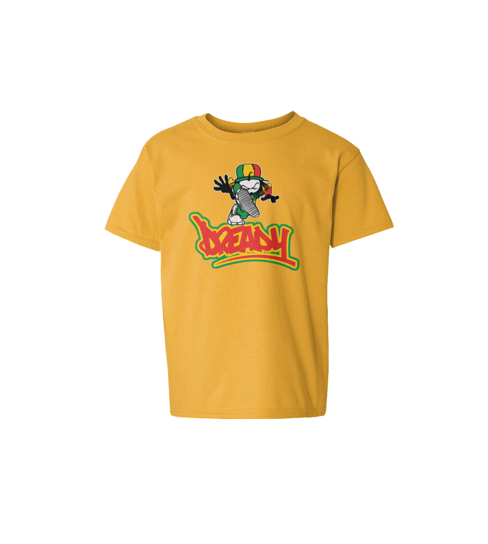 Dready Stamp Kids Tee – Rave inspired 90s streetwear, retro fashion from Have a nice day london store 