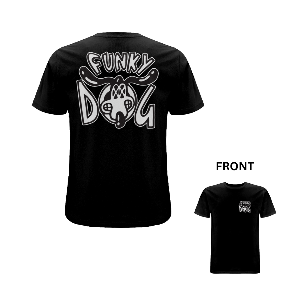 Funky Dog Logo T-Shirt - front and back print