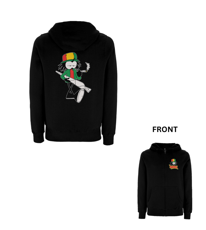 Dready Tokin Zipped Hoodie – Rave inspired 90s streetwear, retro fashion from Have a nice day london store 