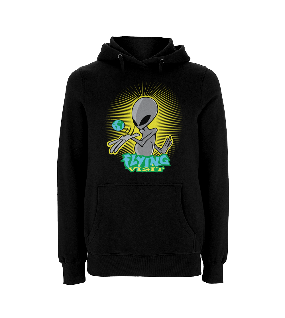 Flying Visit Whole World Hooded Sweat