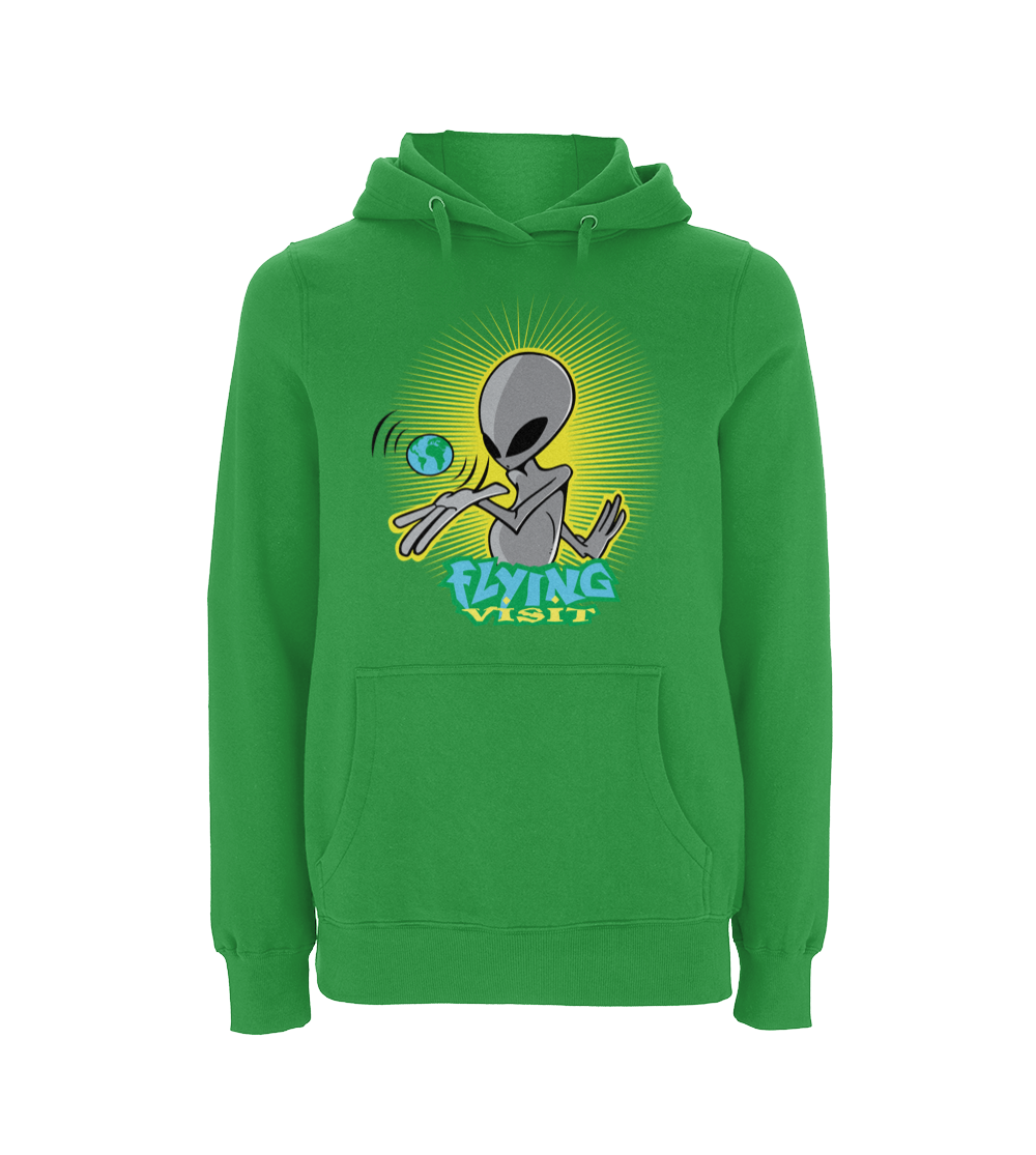 Flying Visit Whole World Hooded Sweat