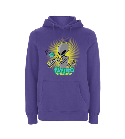 Flying Visit Whole World Hooded Sweat