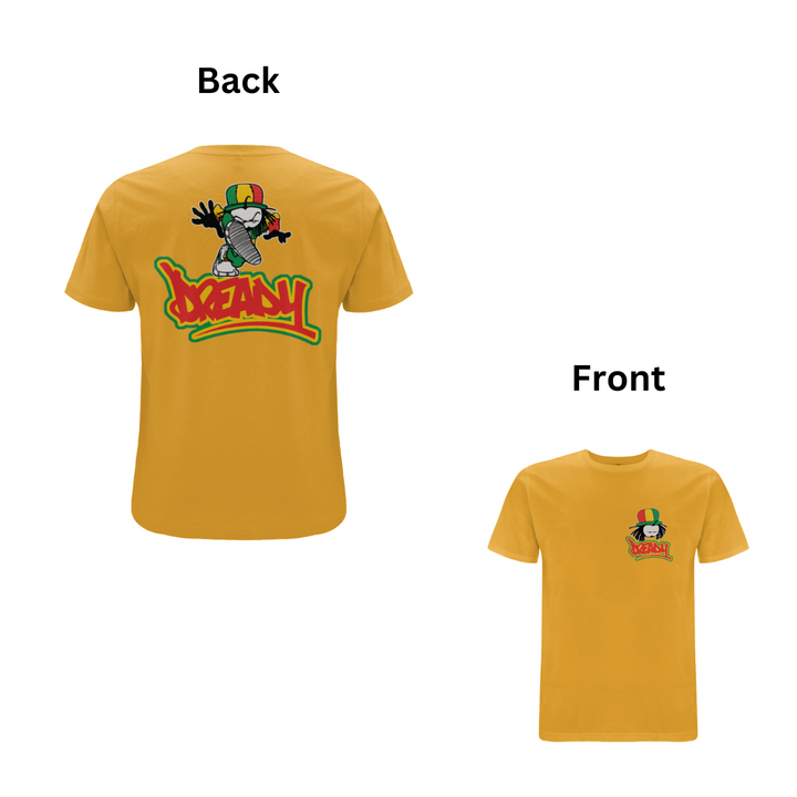Dready Stamp Front & Back Print T - Shirt – Rave inspired 90s streetwear, retro fashion from Have a nice day london store 