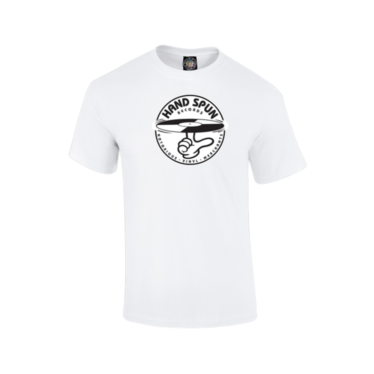 Handspun Records Classic Front Print - Logo Tee