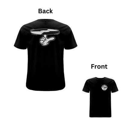 Handspun Records Logo back and front Tee - A Have A Nice Day Brand.