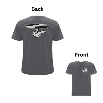Handspun Records Logo back and front Tee - A Have A Nice Day Brand.