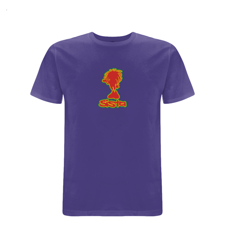 Sista Small Silhouette Embroidered T-Shirt – Rave inspired 90s streetwear, retro fashion from Have a nice day london store 