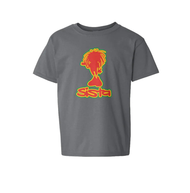 Sista Large Silhouette Front Print T-Shirt – Rave inspired 90s streetwear, retro fashion from Have a nice day london store 