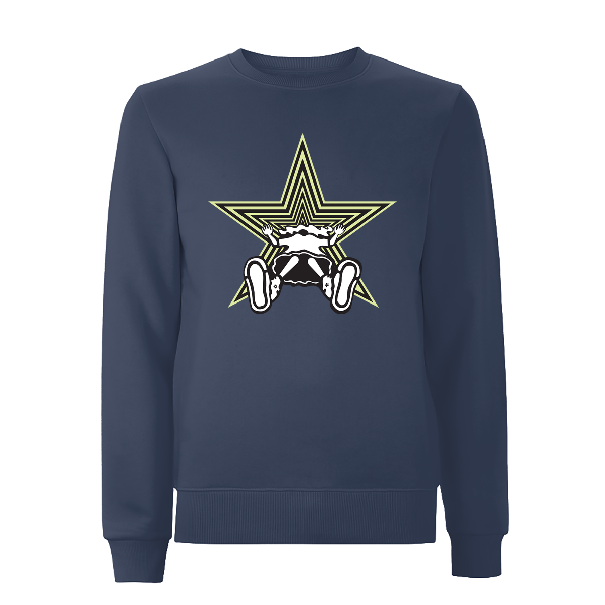 Vortex Skirt Front Print Sweatshirt