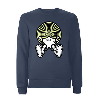 Vortex Glow Front Print Sweatshirt