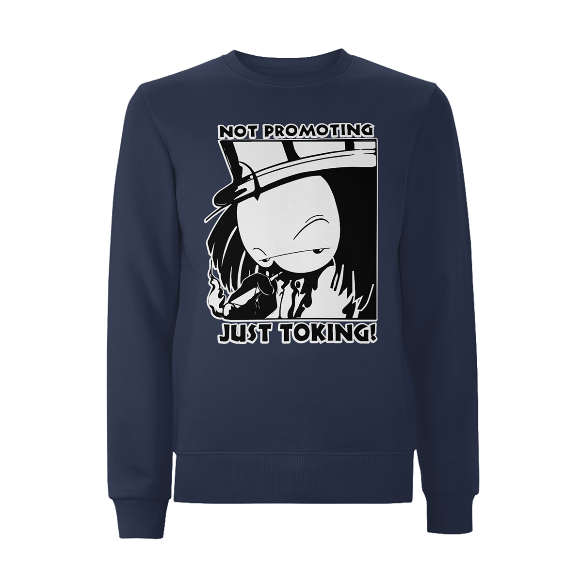Dready Not Promoting Front Print Sweatshirt