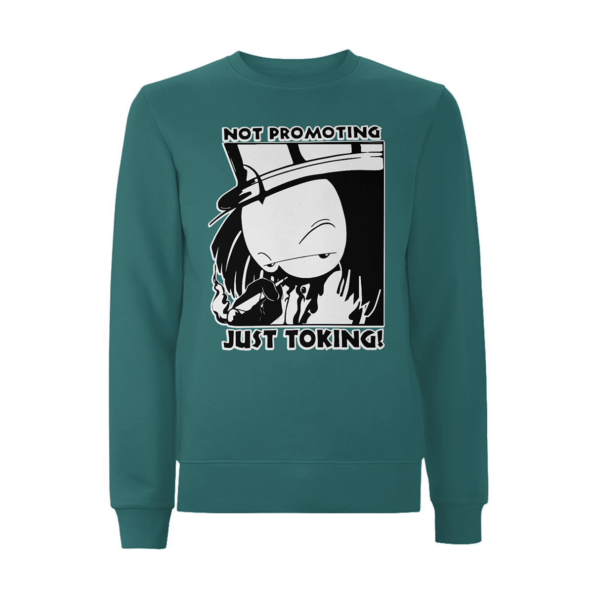 Dready Not Promoting Front Print Sweatshirt