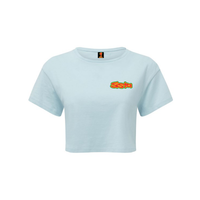 SISTA Front Logo Women's TriDri® Crop Top – Rave inspired 90s streetwear, retro fashion from Have a nice day london store 