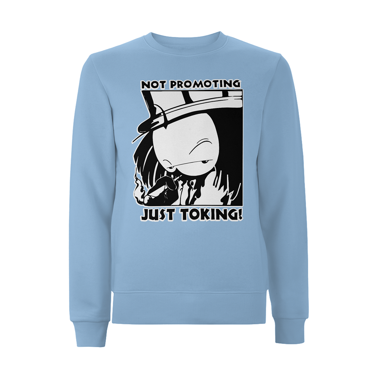 Dready Not Promoting Front Print Sweatshirt