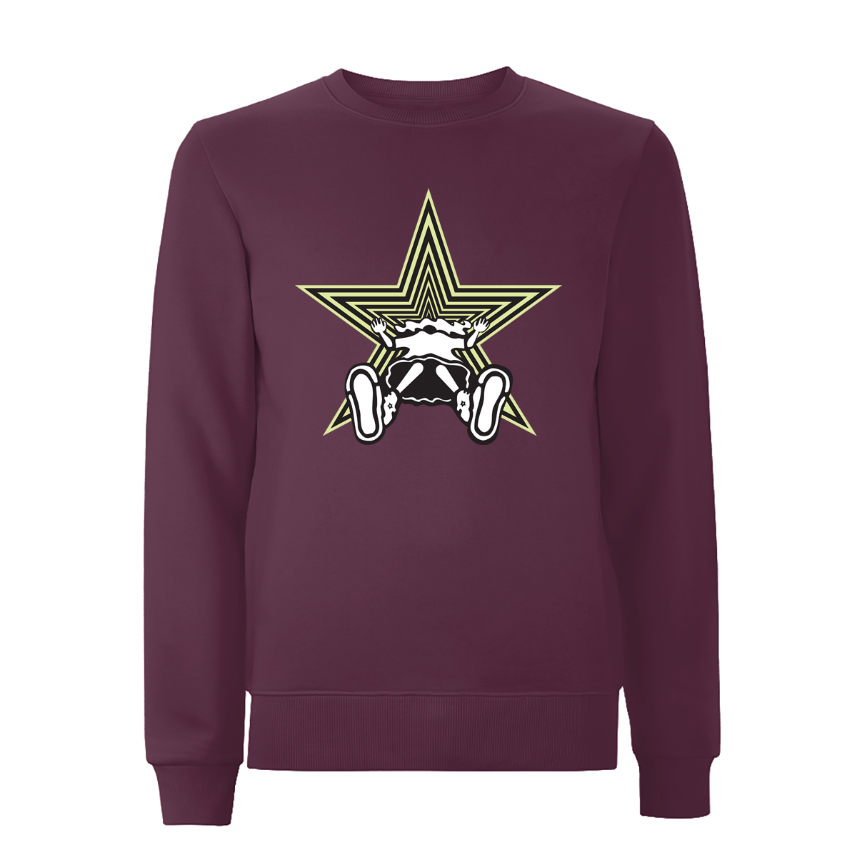 Vortex Skirt Front Print Sweatshirt