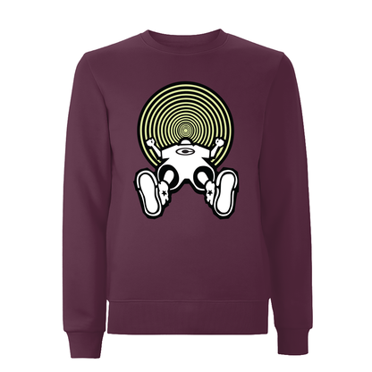 Vortex Glow Front Print Sweatshirt