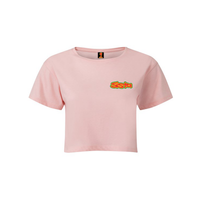 SISTA Front Logo Women's TriDri® Crop Top – Rave inspired 90s streetwear, retro fashion from Have a nice day london store 