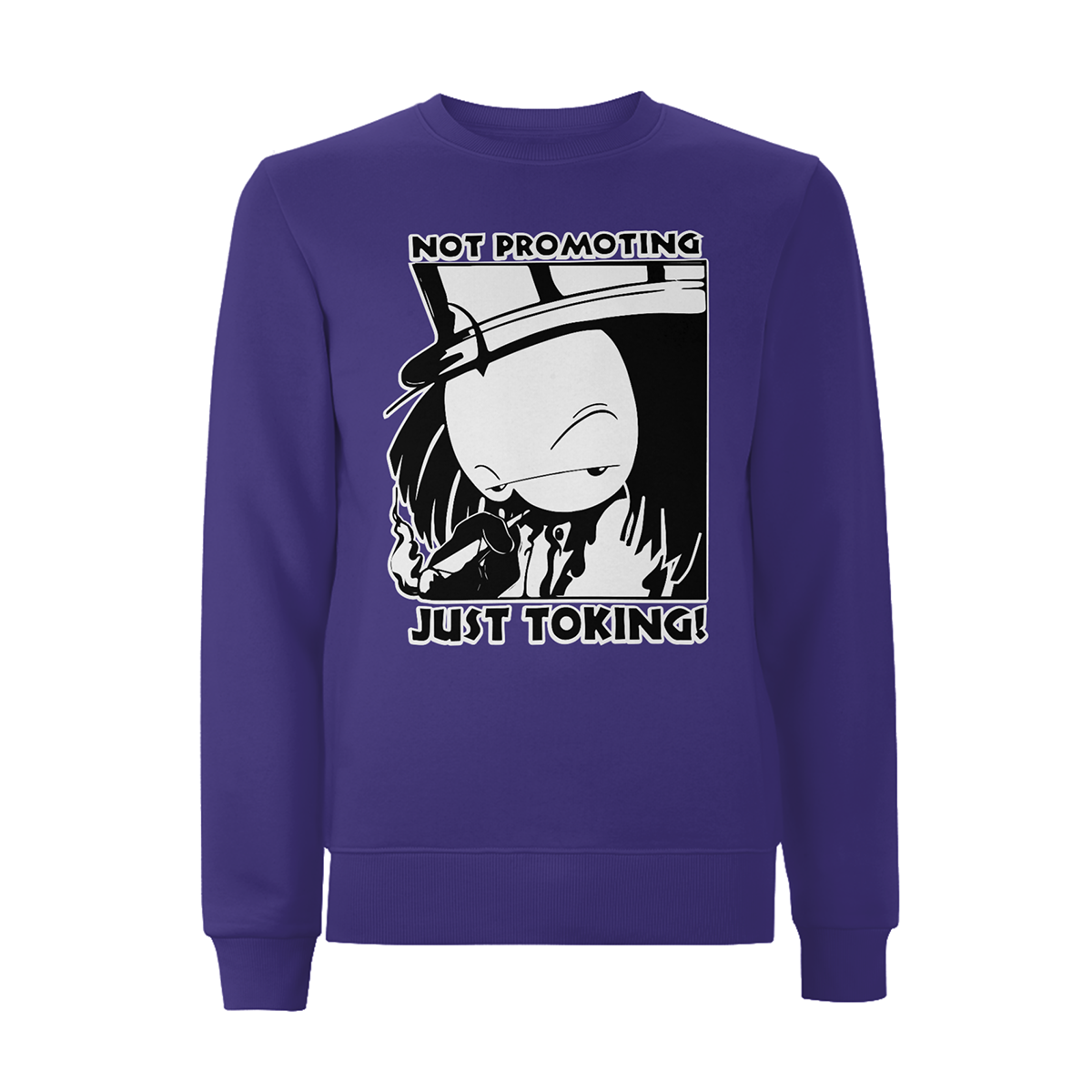 Dready Not Promoting Front Print Sweatshirt