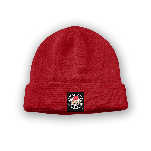 Have a Nice Day - 90's Classic Logo Sam the Man Beanie – Rave inspired 90s streetwear, retro fashion from Have a nice day london store 