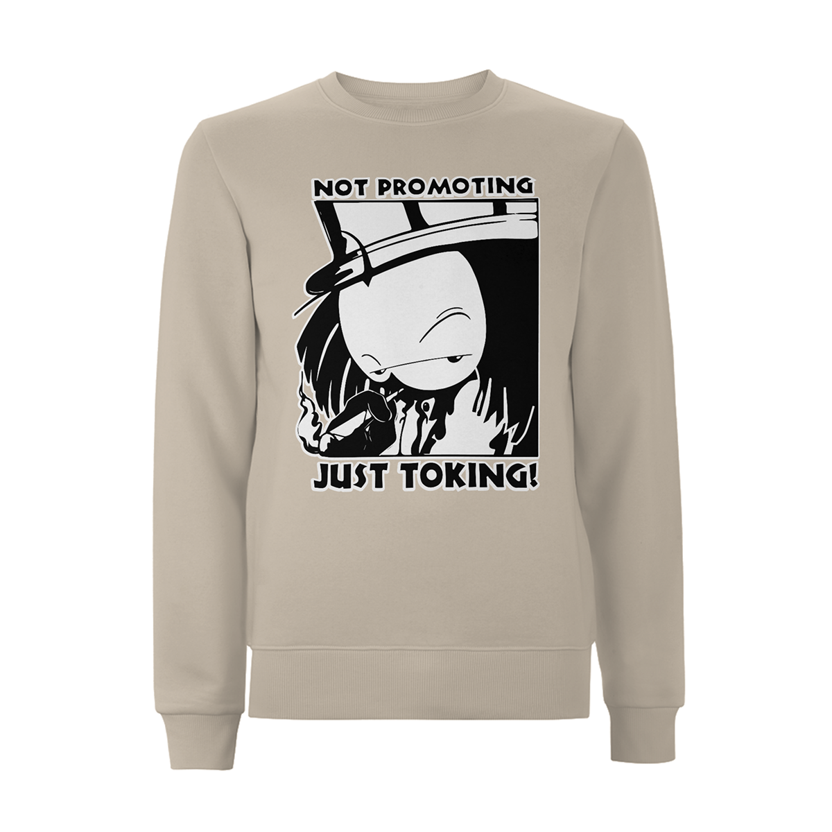 Dready Not Promoting Front Print Sweatshirt