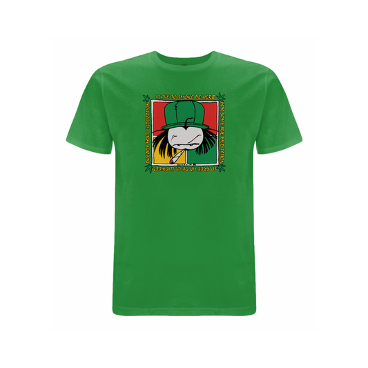 Dready 'Free De Herb' front print t-shirt