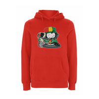 Dready Selecta front print hood – Rave inspired 90s streetwear, retro fashion from Have a nice day london store 