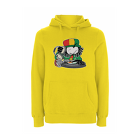 Dready Selecta front print hood – Rave inspired 90s streetwear, retro fashion from Have a nice day london store 