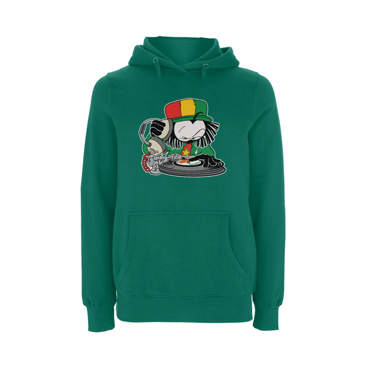Dready Selecta front print hood – Rave inspired 90s streetwear, retro fashion from Have a nice day london store 