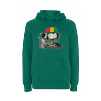Dready Selecta front print hood – Rave inspired 90s streetwear, retro fashion from Have a nice day london store 