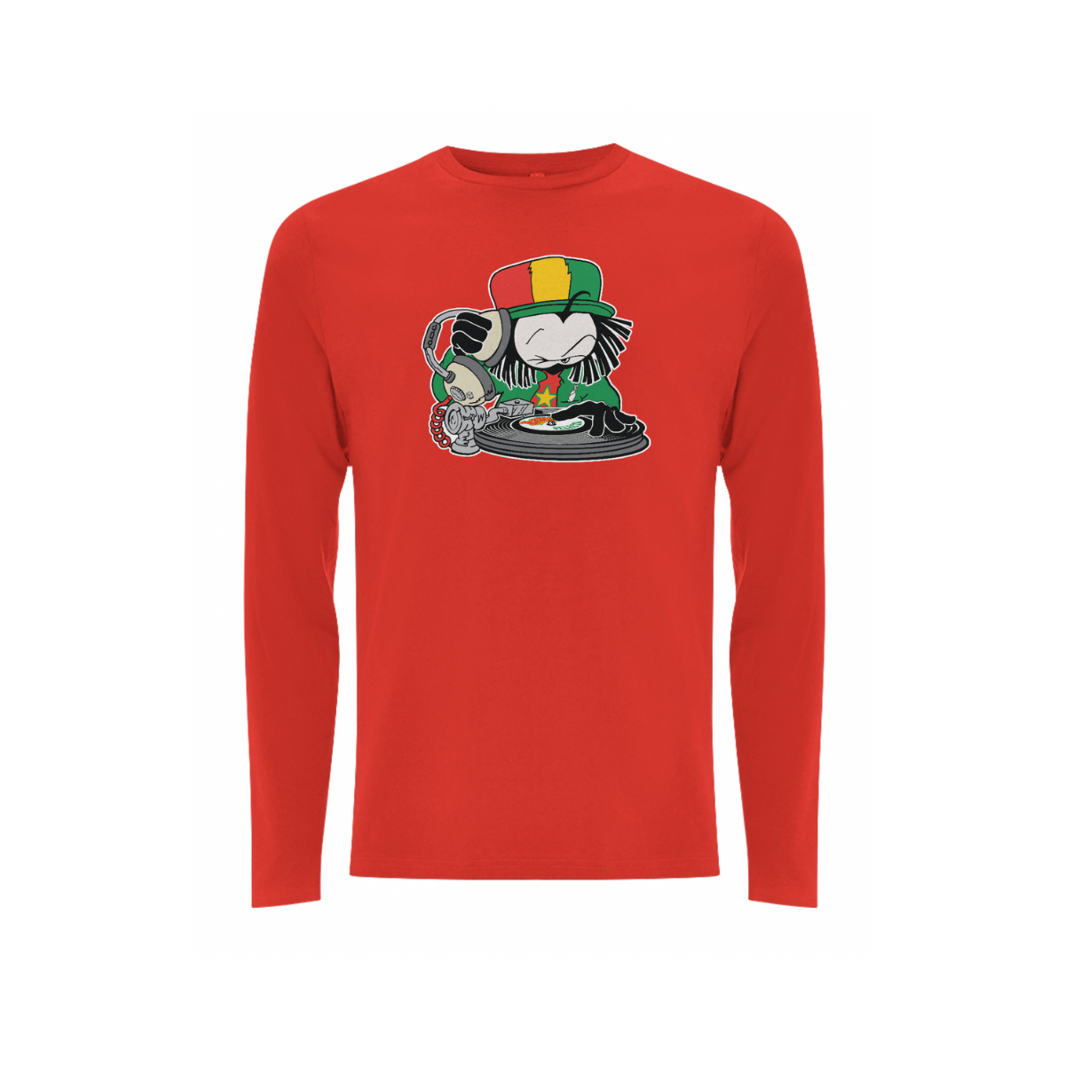 Dready selecta front print long sleeve – Rave inspired 90s streetwear, retro fashion from Have a nice day london store 