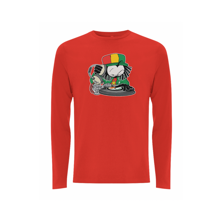 Dready selecta front print long sleeve – Rave inspired 90s streetwear, retro fashion from Have a nice day london store 
