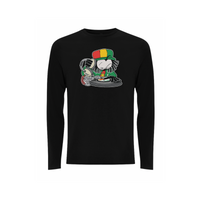 Dready selecta front print long sleeve – Rave inspired 90s streetwear, retro fashion from Have a nice day london store 
