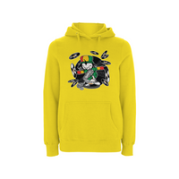 DREADY Spin D Tunez Front print Hood – Rave inspired 90s streetwear, retro fashion from Have a nice day london store 