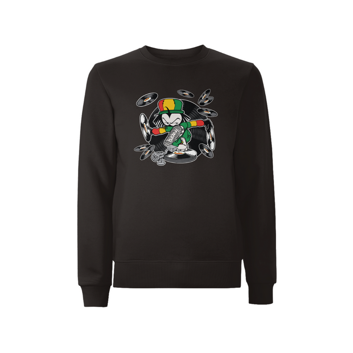 DREADY Spin D Tunez Front print Sweatshirt – Rave inspired 90s streetwear, retro fashion from Have a nice day london store 