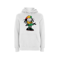 Sista Manners Front Print Hood – Rave inspired 90s streetwear, retro fashion from Have a nice day london store 