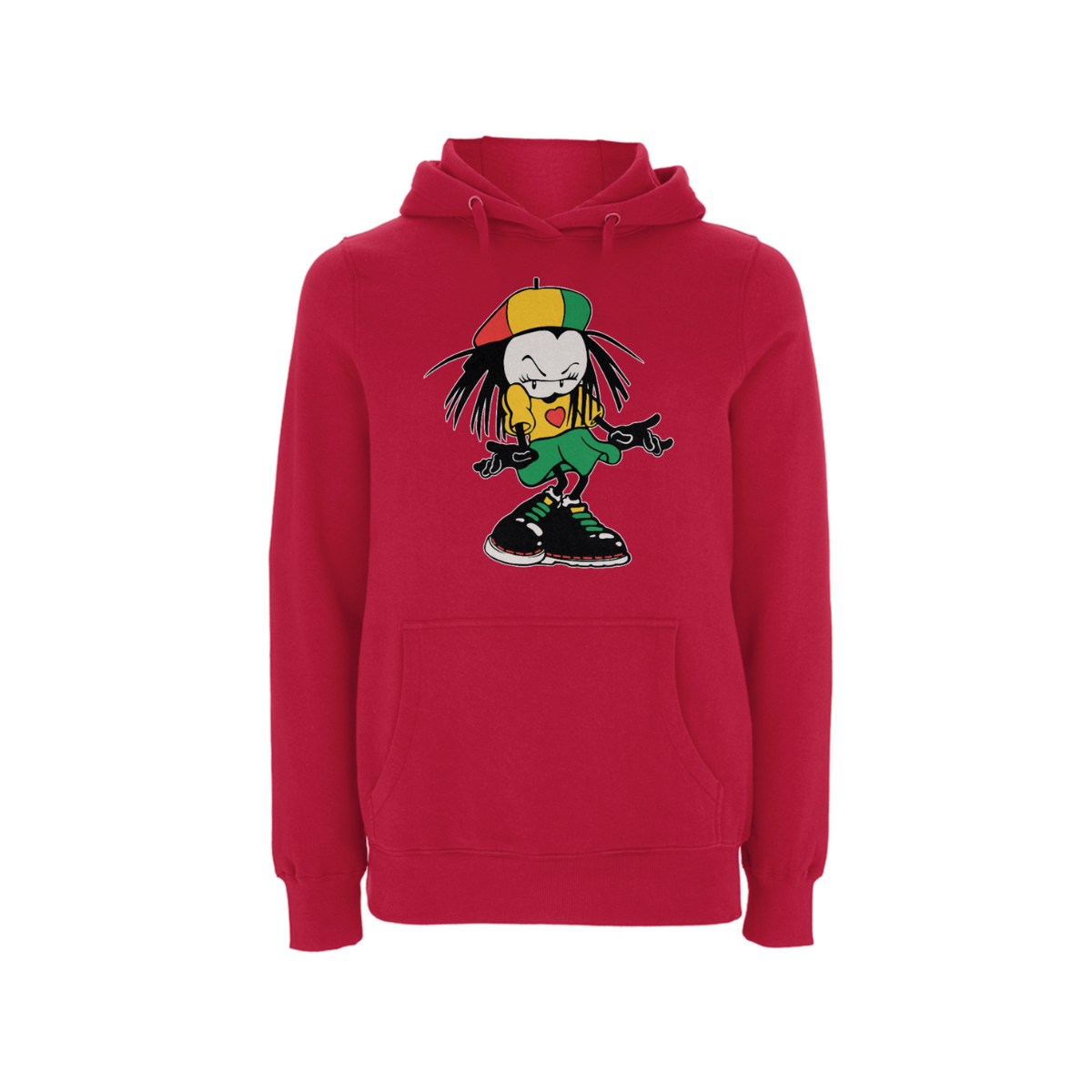 Sista Manners Front Print Hood – Rave inspired 90s streetwear, retro fashion from Have a nice day london store 
