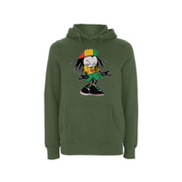 Sista Manners Front Print Hood – Rave inspired 90s streetwear, retro fashion from Have a nice day london store 