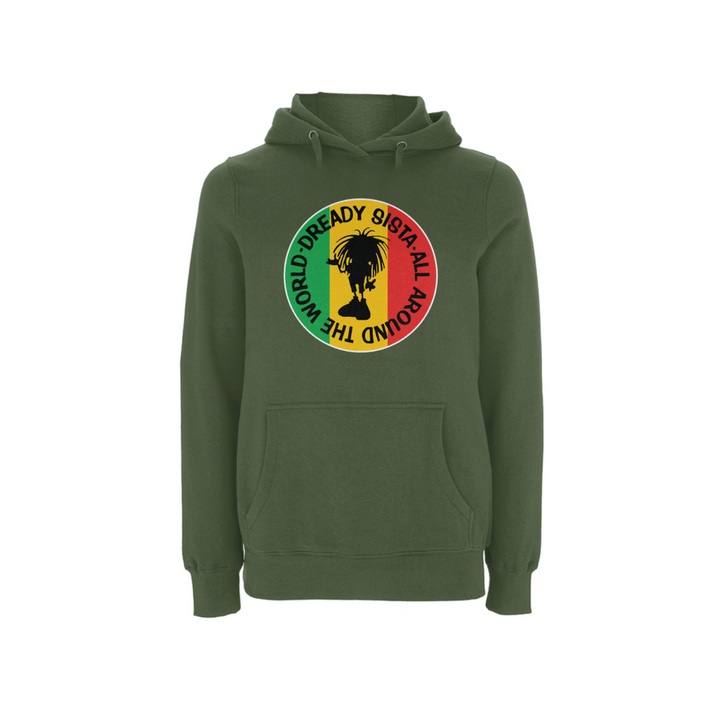Sista Global Front Print Hood – Rave inspired 90s streetwear, retro fashion from Have a nice day london store 