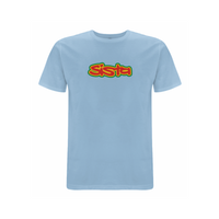 Sista Large logo front print t-shirt – Rave inspired 90s streetwear, retro fashion from Have a nice day london store 