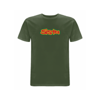 Sista Large logo front print t-shirt – Rave inspired 90s streetwear, retro fashion from Have a nice day london store 