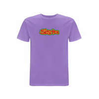 Sista Large logo front print t-shirt – Rave inspired 90s streetwear, retro fashion from Have a nice day london store 