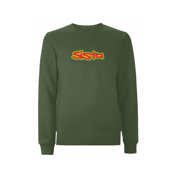 SISTA Large Front Logo Sweatshirt – Rave inspired 90s streetwear, retro fashion from Have a nice day london store 