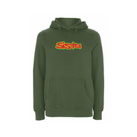 Sista Large Logo Front Print Hood – Rave inspired 90s streetwear, retro fashion from Have a nice day london store 