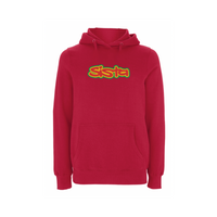 Sista Large Logo Front Print Hood – Rave inspired 90s streetwear, retro fashion from Have a nice day london store 