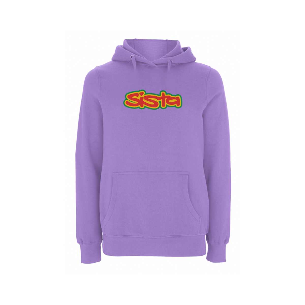 Sista Large Logo Front Print Hood – Rave inspired 90s streetwear, retro fashion from Have a nice day london store 